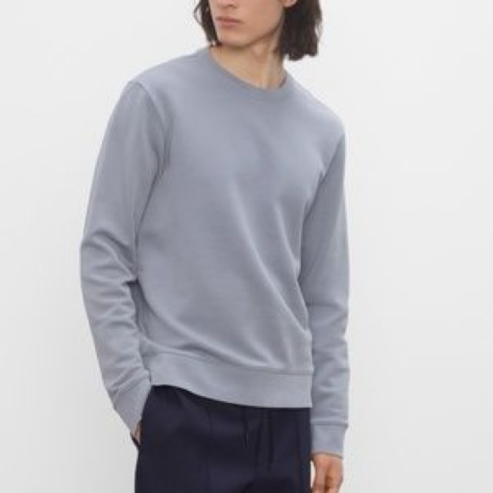 Club Monaco Mens Garment Dyed Cotton Crewneck Sweatshirt Size M